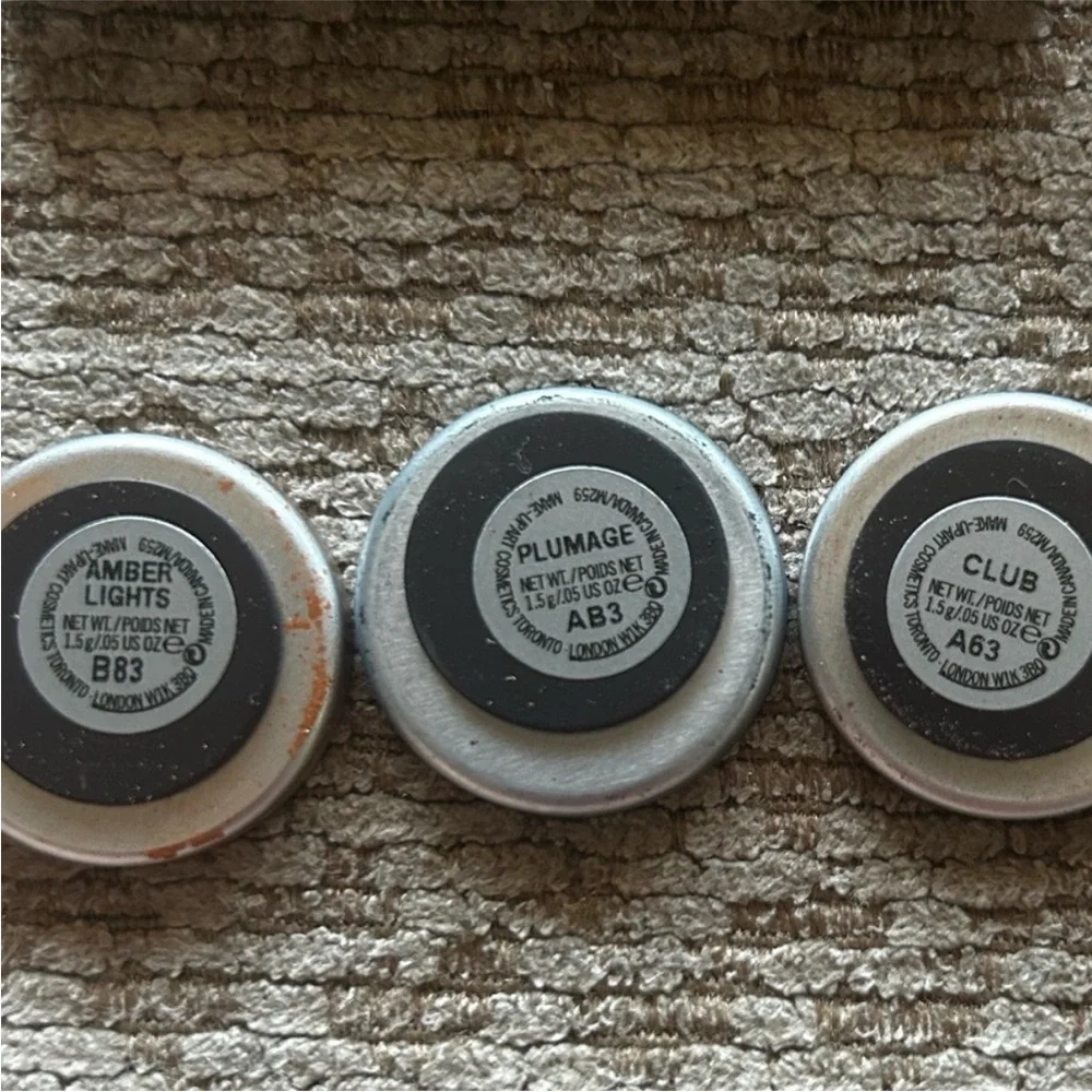 MAC Cosmetics Eyeshadow Palette club, plumage, and Amber lights
